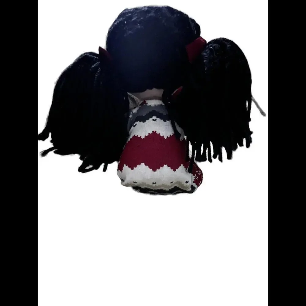 Gymboree 2010 Soft Body Girl Doll Lovey Gymboree Dress Black Hair 13”